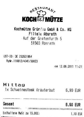 nsme Hffner Kochmtze Restaurant